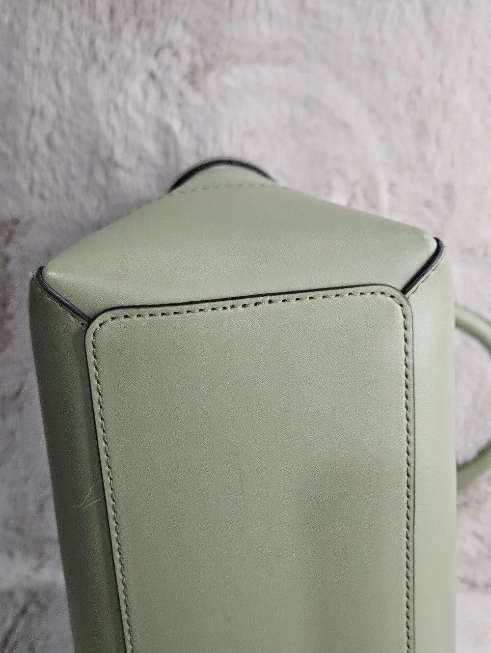 2023 Michael Kors Olive/Sage Reed Large Pebble Leather Belted Satchel